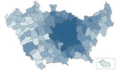 Indice di densità abitativa su superficie edificata residenziale